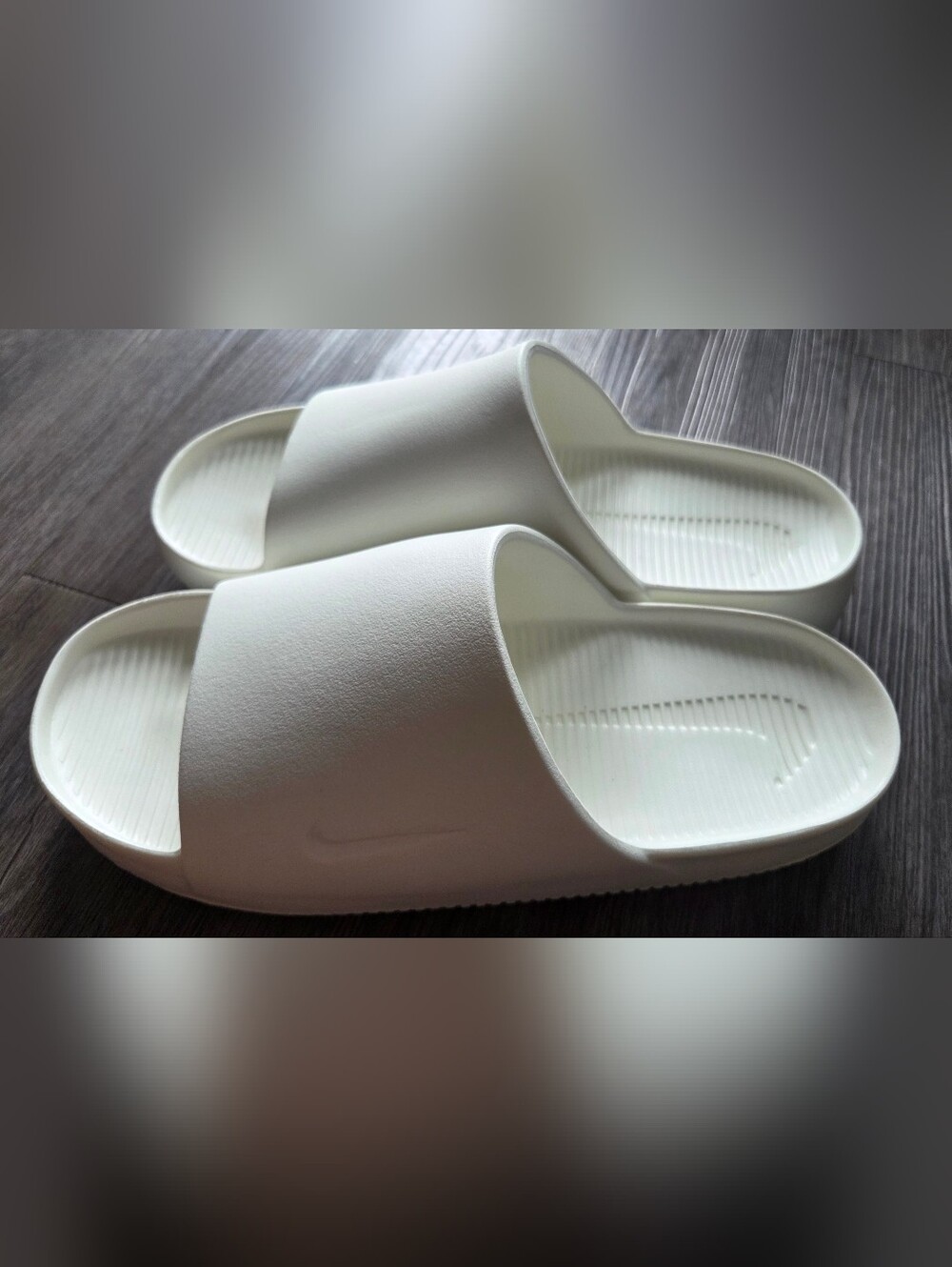 Mens Calm Nike White Slide Sandals